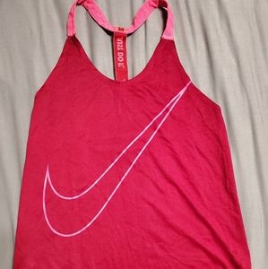 nike halter top with low back work out shirt